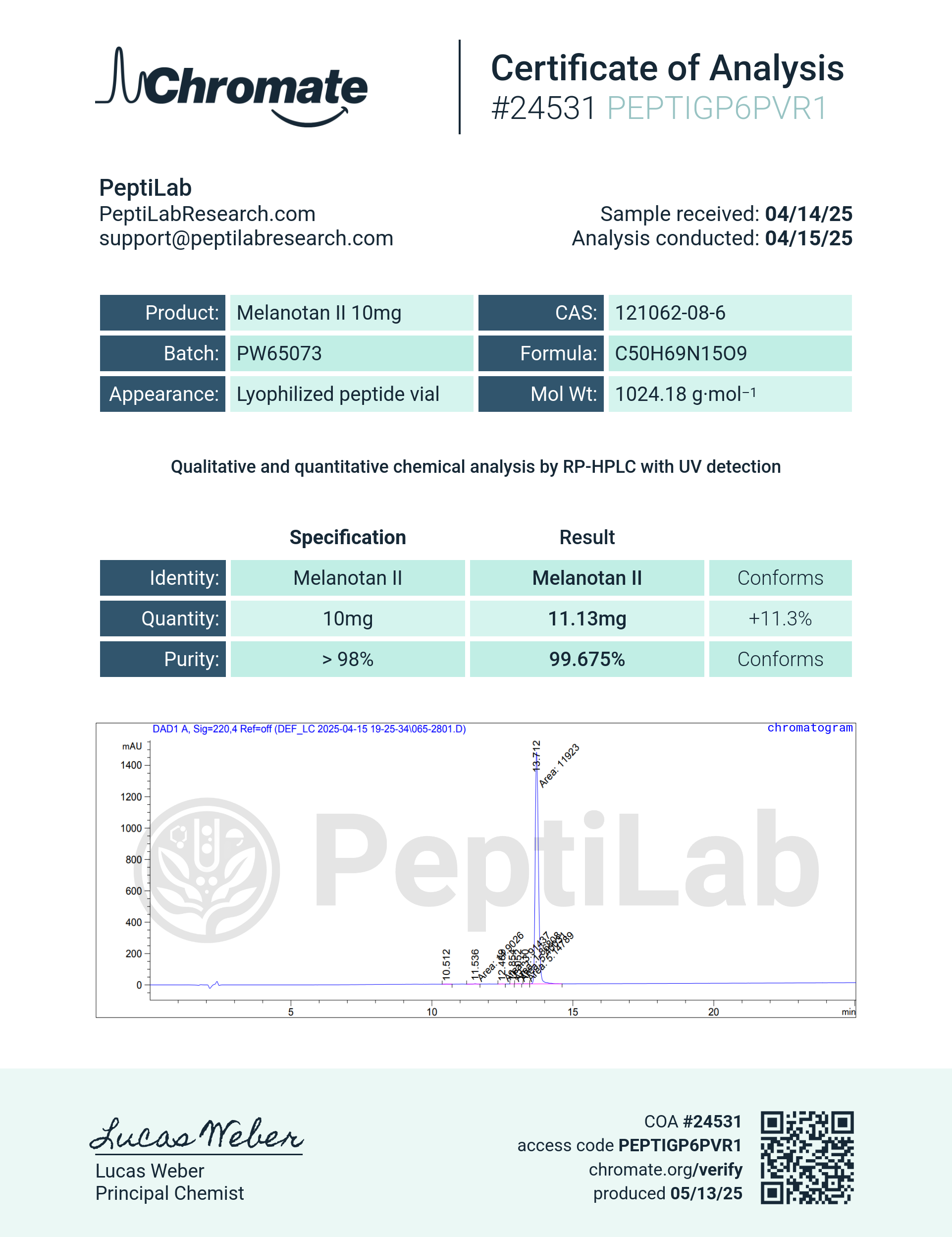 Melanotan 2 – 10mg