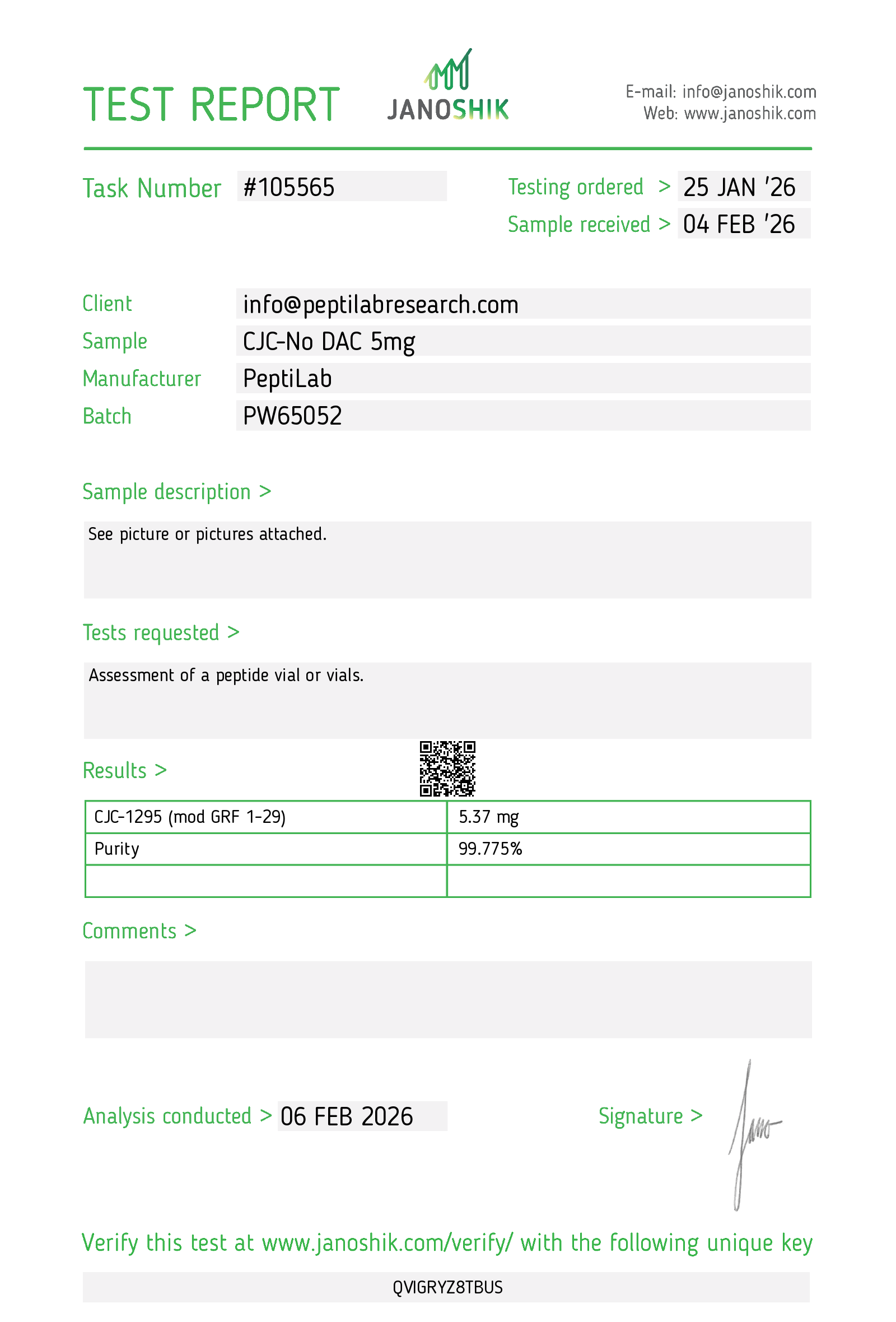 CJC-1295 No DAC 5mg